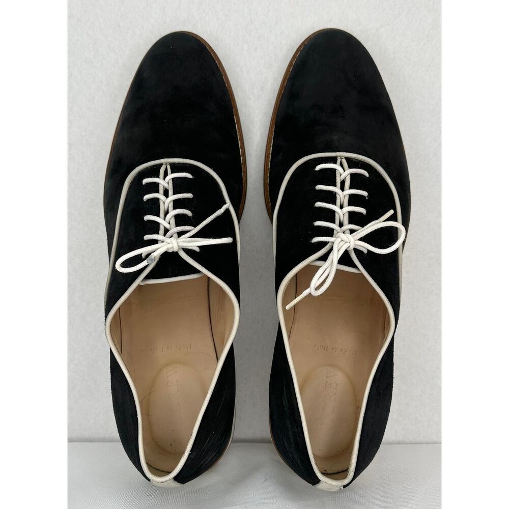 J Crew Piped Mercer Black Suede Loafers B7952 Size 9 1/2 - Picture 6 of 9